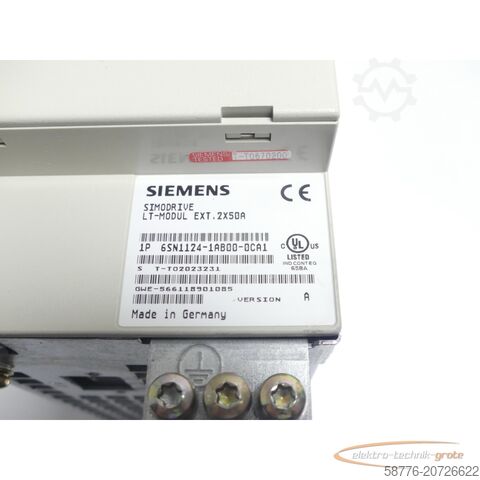 Component Siemens SIMODRIVE 6SN1124-1AB00-0CA1 LT-Modul SN: T-T02023231 - Version: A