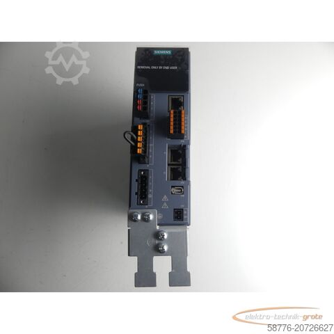 Component Siemens Sinamics S210 6SL3210-5HB10-4UF0 Umrichter SN:ZVM4XVM009136 0,4kW 240V~-ungebr.-