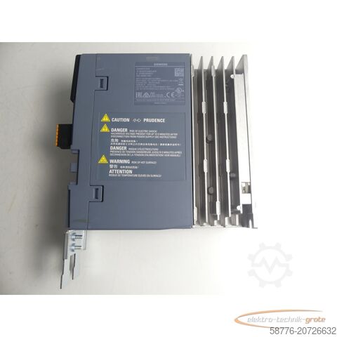 Component Siemens Sinamics S210 6SL3210-5HB10-4UF0 Umrichter SN:ZVM4XVM009140 0,4kW 240V~-ungebr.-