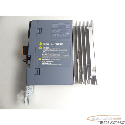 Component Siemens Sinamics S210 6SL3210-5HB10-4UF0 Umrichter SN:ZVM4XVM009141 0,4kW 240V~-ungebr.-