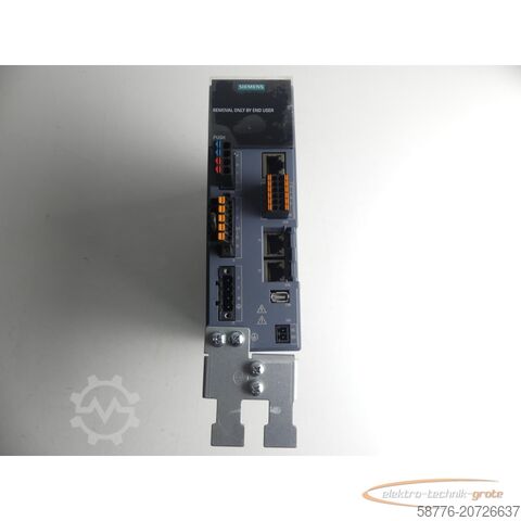 Component Siemens Sinamics S210 6SL3210-5HB10-4UF0 Umrichter SN:ZVM4XVM009141 0,4kW 240V~-ungebr.-