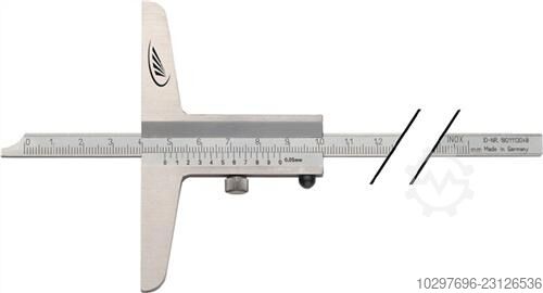 Depth gauge caliper DIN 862 - 1 piece HELIOS PREISSER 