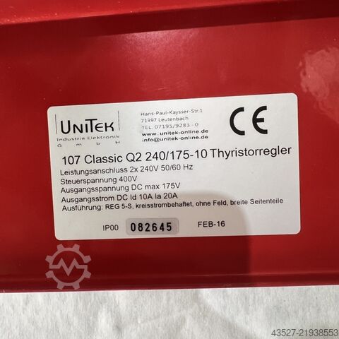 Electronics / Drive technology UNITEK 107 Classic Q2 240/175-10