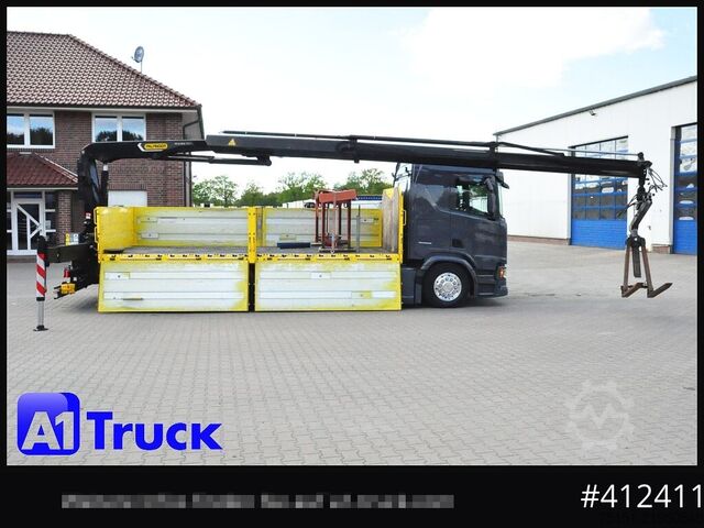 Flatbed truck SCANIA R500, Palfinger PK 22001, Funk Navi Alu Leder Vollluft