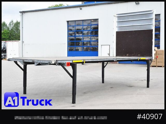 Swap body trailer WECON WPR 745, verzinkt, Plattform, Plateau,