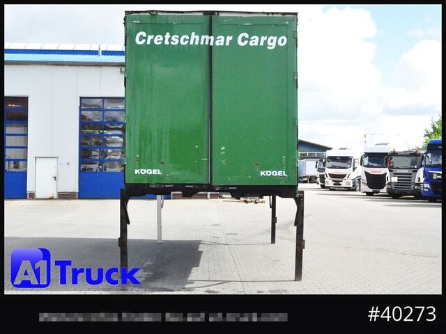 Swap body with flatbed & tarp KOEGEL 7.45  BDF Wechselbrücke, Schiebeplane
