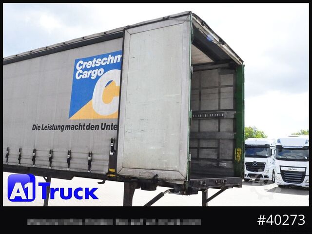 Swap body with flatbed & tarp KOEGEL 7.45  BDF Wechselbrücke, Schiebeplane