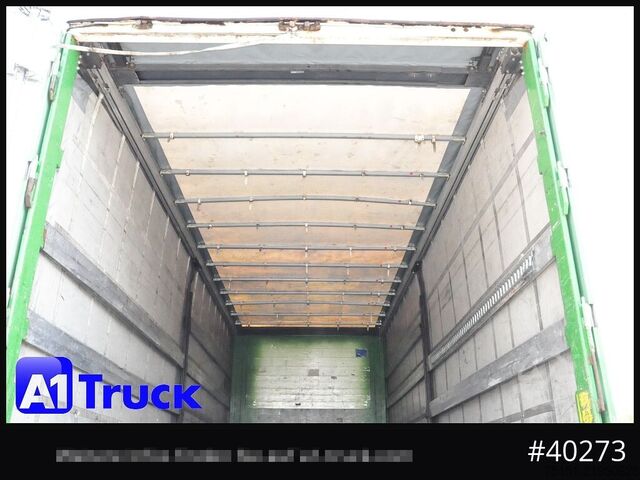 Swap body with flatbed & tarp KOEGEL 7.45  BDF Wechselbrücke, Schiebeplane
