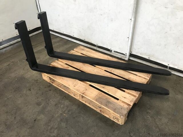 Forklift forks, fork tines, forklift tines with anti-slip coating  FEM 2 Form B