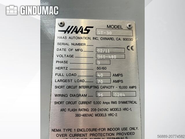 Horizontal-Drehmaschine HAAS ST-30