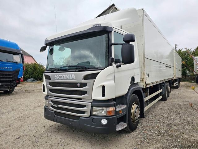 Beverage truck SCANIA P400 mit Orten Schwenkwand und Orten Schwenkwand