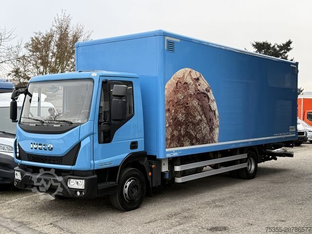 Box truck IVECO EC ML120E21/P CNG Erdgas Klima 7,2m Koff LBW+Tür