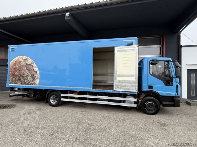 Box truck IVECO EC ML120E21/P CNG Erdgas Klima 7,2m Koff LBW+Tür