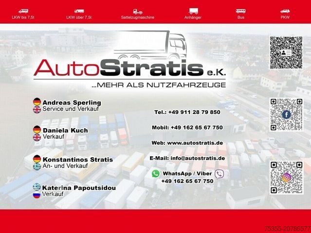 Box truck IVECO EC ML120E21/P CNG Erdgas Klima 7,2m Koff LBW+Tür