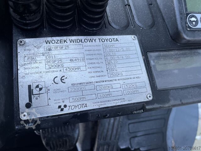 LPG Forklifts Toyota 8FGF25