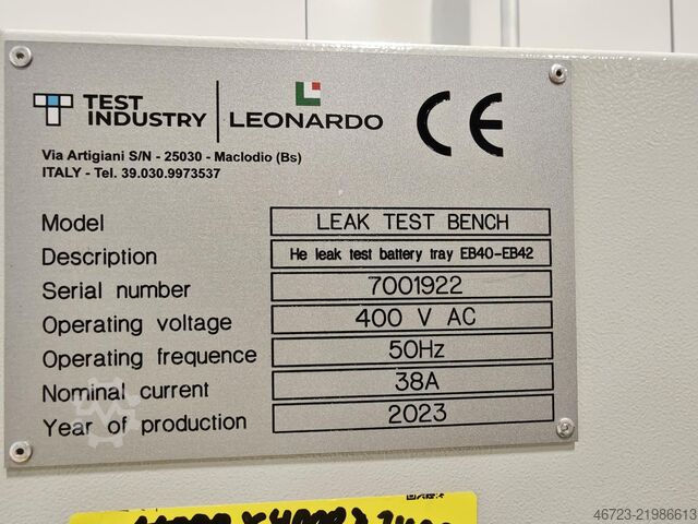 Leak test cell LEONARDO LEAK TEST BENCH
