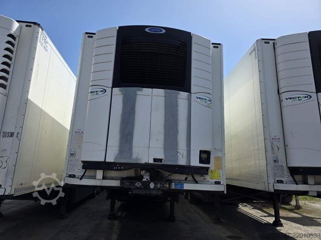 Reefer semitrailer SCHMITZ CARGOBULL Tiefkühler, 3 Kammern, Lenkachse, Carrier Vector