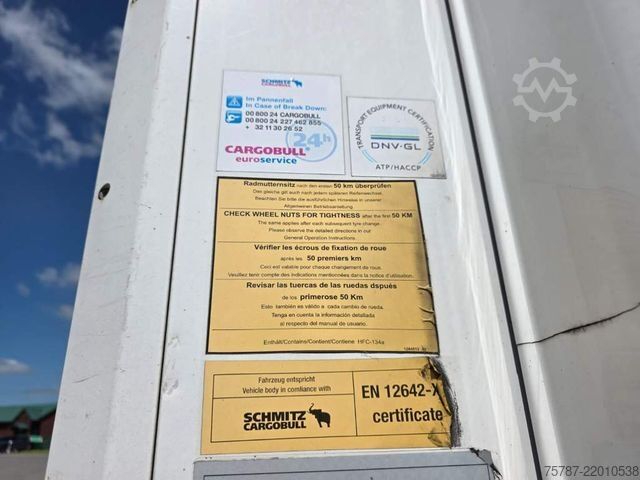 Reefer semitrailer SCHMITZ CARGOBULL Doppelkstock Tiefkühler, SKO, Wartungsvertrag