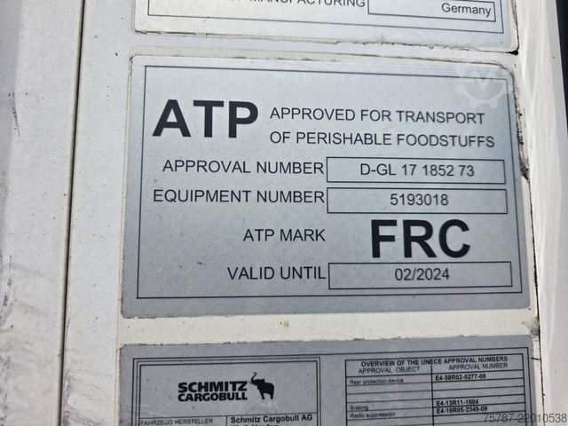 Reefer semitrailer SCHMITZ CARGOBULL Doppelkstock Tiefkühler, SKO, Wartungsvertrag