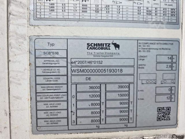 Reefer semitrailer SCHMITZ CARGOBULL Doppelkstock Tiefkühler, SKO, Wartungsvertrag