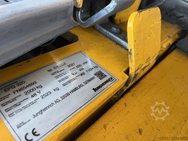 Electric 4-wheel forklift Jungheinrich EFG320
