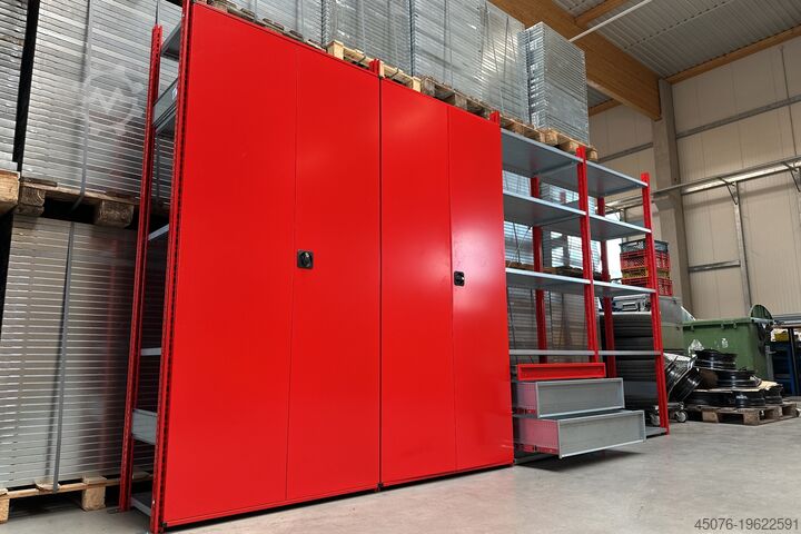High-bay warehouse SSI Schäfer Fachbodenregal - Set Schäfer Rot 4 lfm
