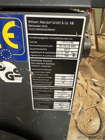 Formatkreissäge mit Vorritzer Altendorf F45 Pro Drive