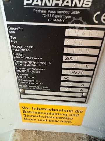 Dickenhobelmaschine Panhans 436 - DH 400
