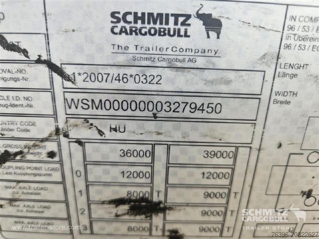 Auflieger mit Pritsche & Plane Schmitz Cargobull Semitrailer Curtainsider Mega