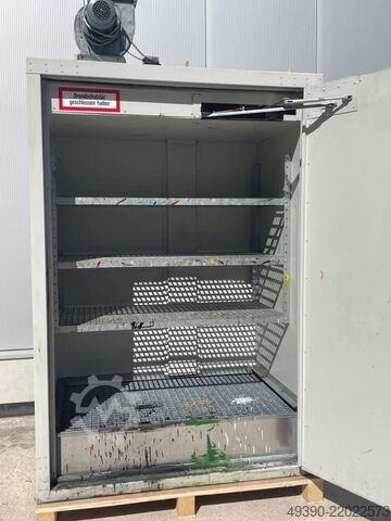 Safety hazardous materials cabinet, fire protection cabinet, drum box DENIOS FWF 90.2