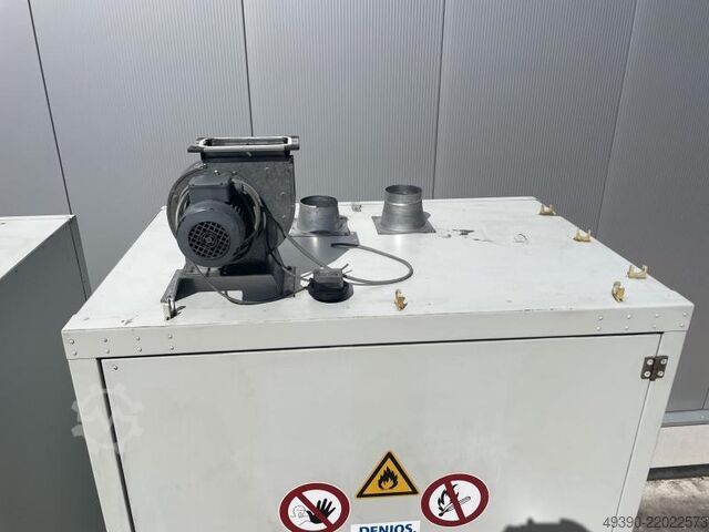 Safety hazardous materials cabinet, fire protection cabinet, drum box DENIOS FWF 90.2