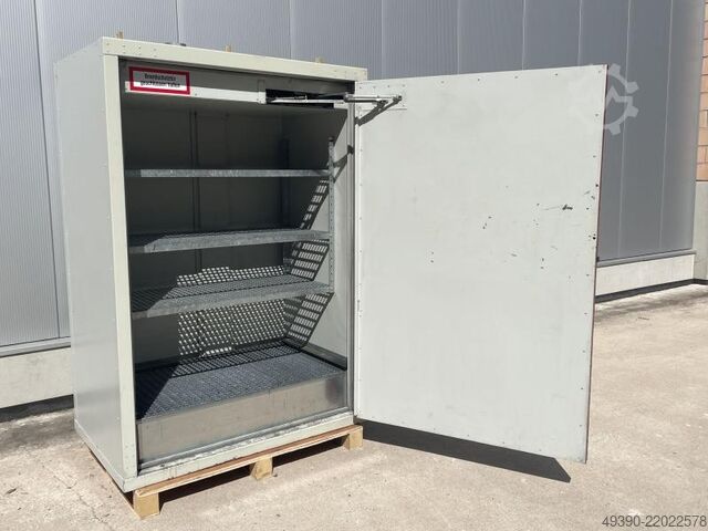 Safety hazardous material cabinet, fire protection cabinet, drum box DENIOS FWF 90.2