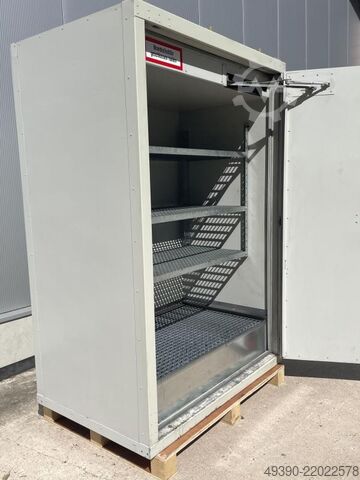 Safety hazardous material cabinet, fire protection cabinet, drum box DENIOS FWF 90.2
