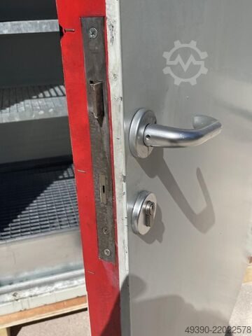 Safety hazardous material cabinet, fire protection cabinet, drum box DENIOS FWF 90.2