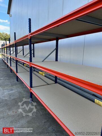 Wide span storage rack ca. 28,55 lfm. Weitspannregale H: 200 cm T: 80 cm , 400 kg Fachlast , 3 Ebenen