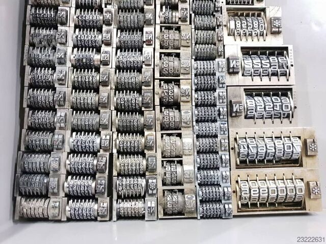 Nummerierwerke Buchdruck / Numbering Units Letter Press Leibinger NW