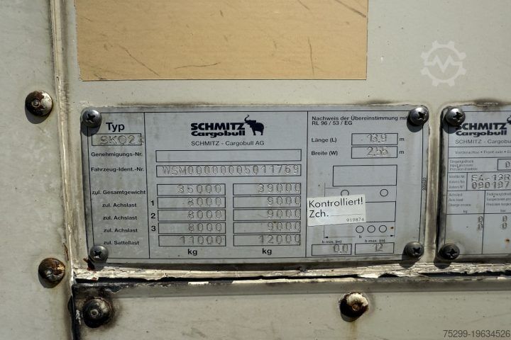 Kofferauflieger Schmitz Cargobull SK024/27 Koffer / Swiss-Vehicle