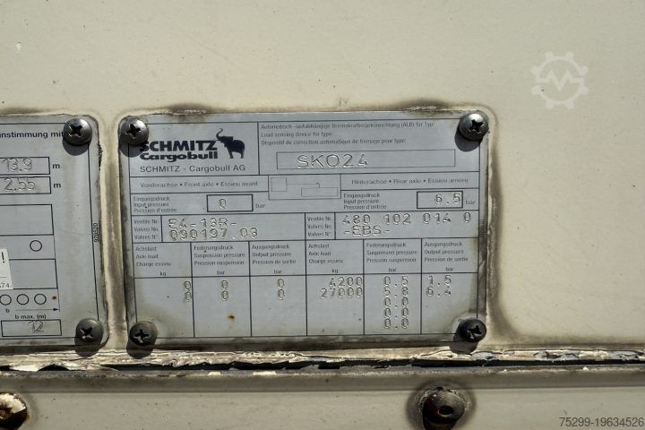 Kofferauflieger Schmitz Cargobull SK024/27 Koffer / Swiss-Vehicle