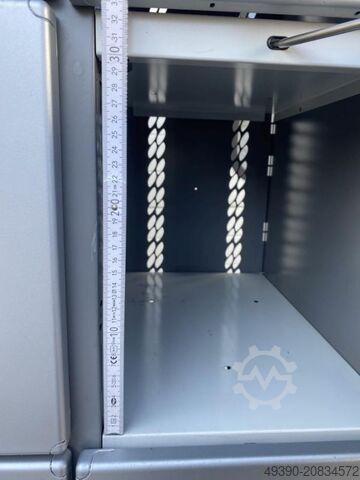Schließfachschrank, Fächerschrank mit 20 Einzelschließfächern, Metallschrank, Werkstattschrank