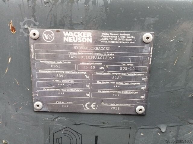 Minibagger < 7t Wacker Neuson EZ53