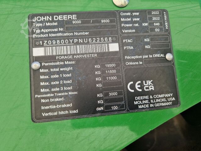 John Deere 9800 + Kemper 490 Plus John Deere 9800 + Kemper 490 Plus