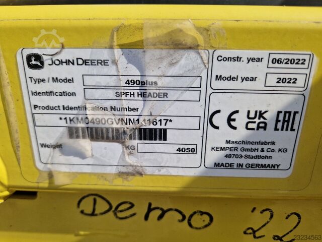 John Deere 9800 + Kemper 490 Plus John Deere 9800 + Kemper 490 Plus