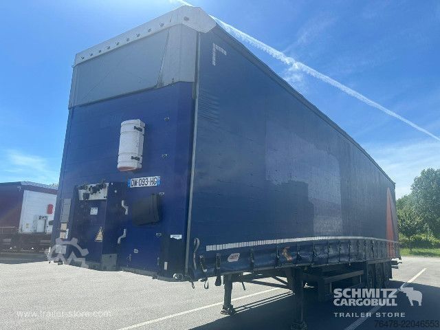 Open semitrailer with tarp Schmitz Cargobull Curtainsider Mega