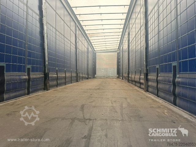 Open semitrailer with tarp Schmitz Cargobull Curtainsider Mega