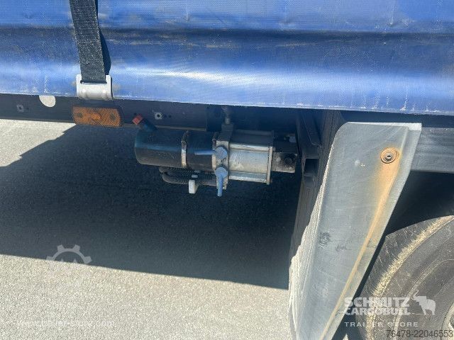 Open semitrailer with tarp Schmitz Cargobull Curtainsider Mega
