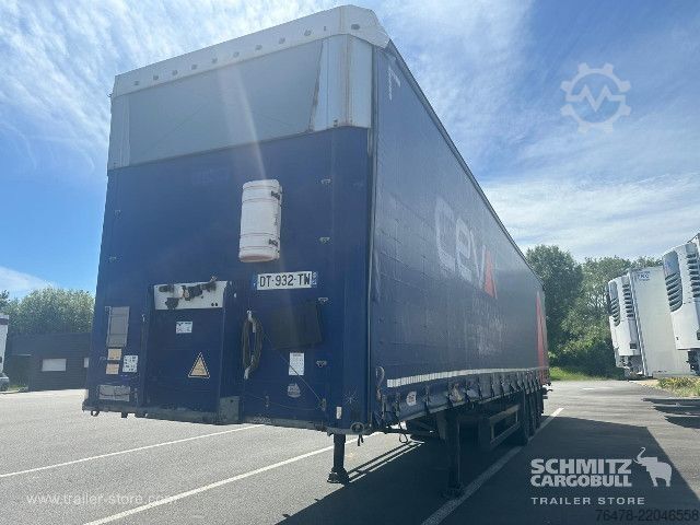 Open semitrailer with tarp Schmitz Cargobull Curtainsider Mega