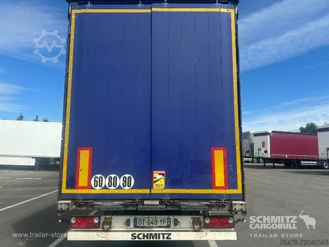 Open semitrailer with tarp Schmitz Cargobull Curtainsider Mega
