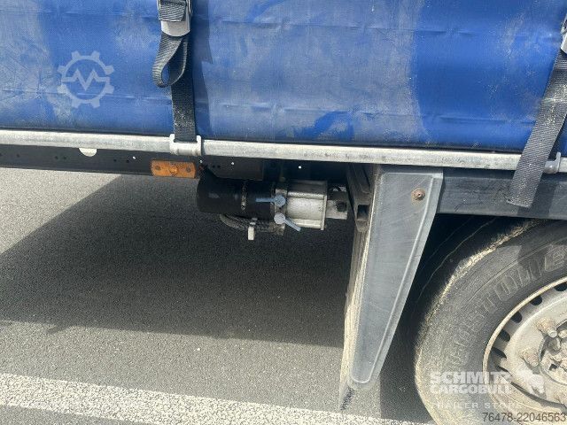 Open semitrailer with tarp Schmitz Cargobull Curtainsider Mega