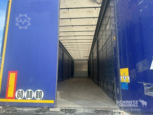 Open semitrailer with tarp Schmitz Cargobull Curtainsider Mega