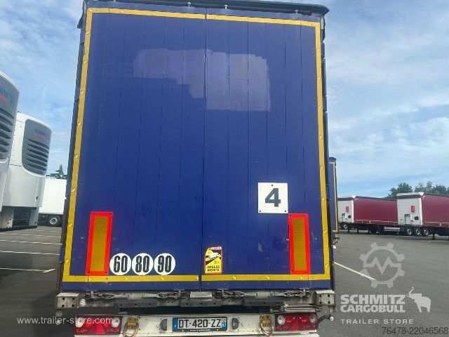 Open semitrailer with tarp Schmitz Cargobull Curtainsider Mega